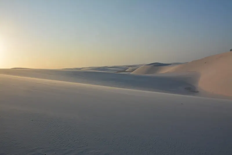 Lencois Maranhenses dunes and lagoons in Brazil.