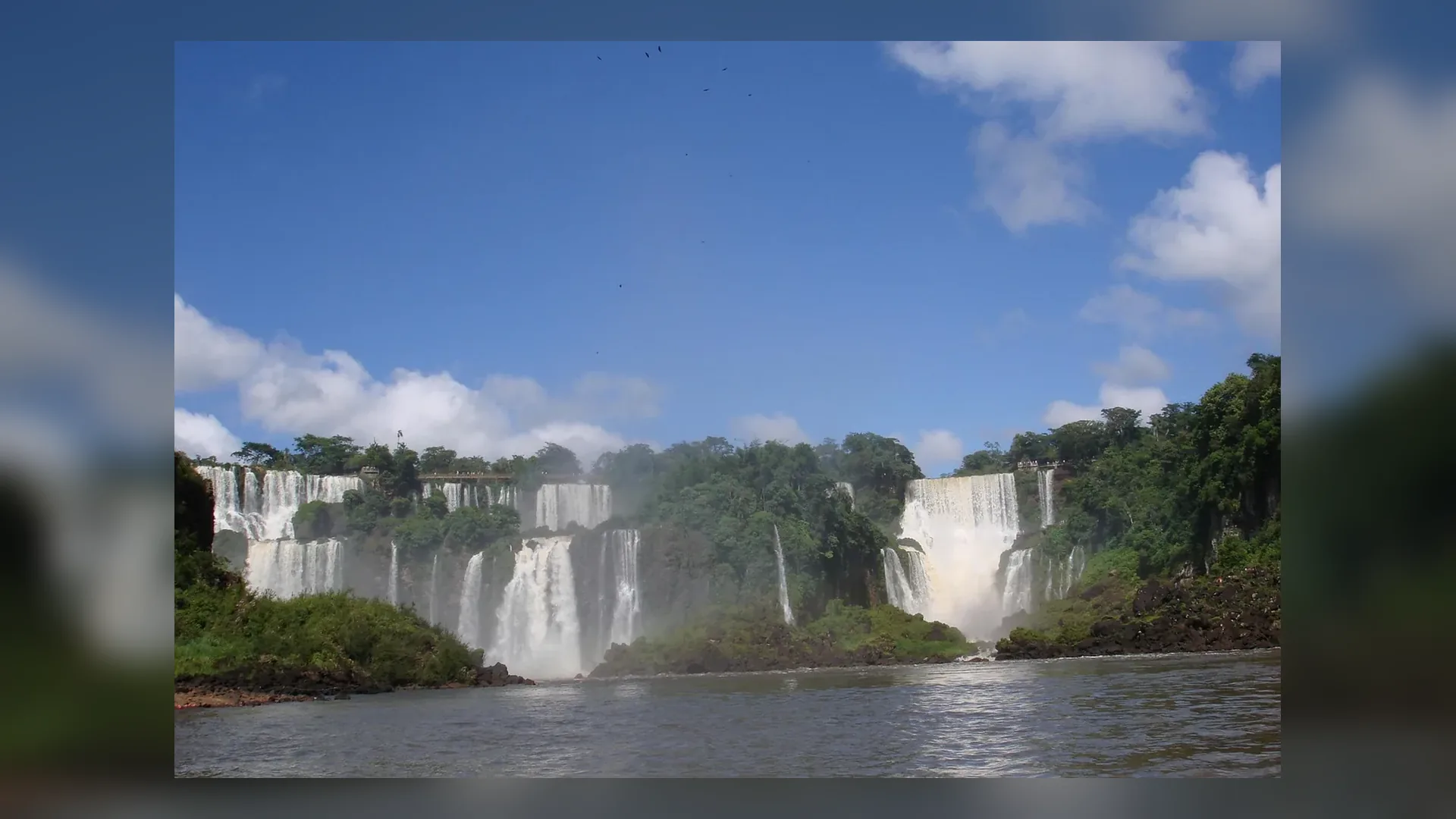 Iguazu Falls on the Brazilian side in Brazil.